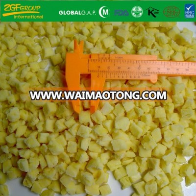 Frozen Fruits IQF Diced Pineapple Size 10*10 mm