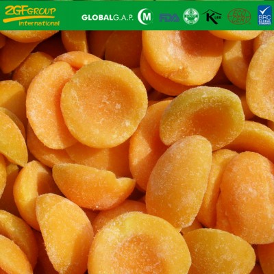 frozen fruits IQF apricot halves skin off