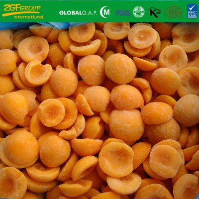 frozen fruits IQF apricot halves skin off variety golded sun